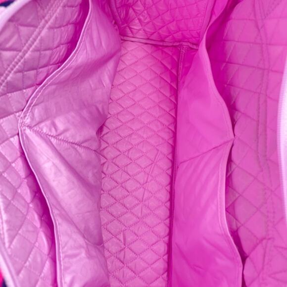 Vera Bradley Baby Diaper Bag Hearts Iced Pink Purple - Picture 7 of 9